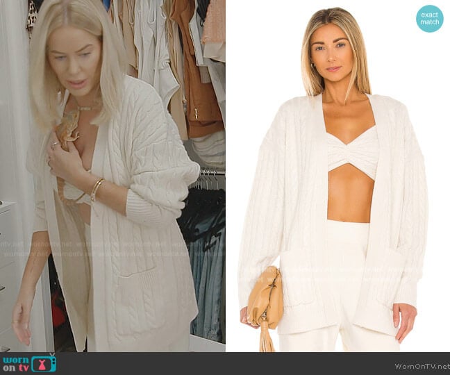 Ronny Kobo Emery Cashmere Knit Top worn by Caroline Stanbury (Caroline Stanbury) on The Real Housewives of Dubai