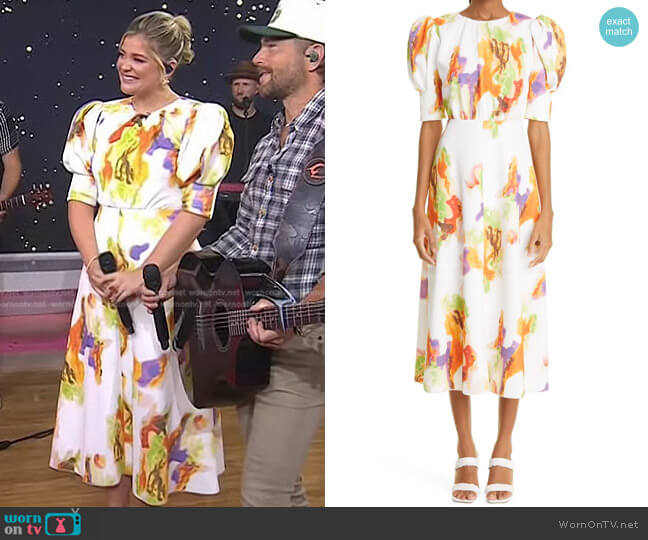 Rotate Lavine Ribbed Dress worn by Lauren Alaina on Today