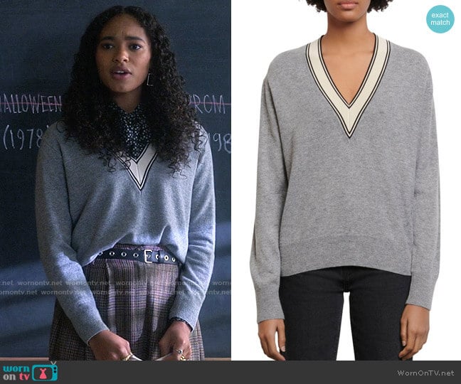 Sandro Camie Sweater worn by Tabitha 'Tabby' Hayworth (Chandler Kinney) on Pretty Little Liars Original Sin
