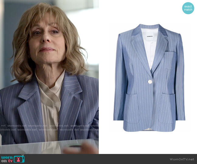 Sandro Huguita Blazer worn by Virginia Mellon (Judith Light) on American Horror Stories