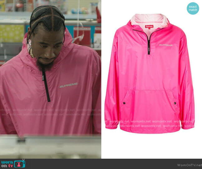 Supreme Packable Ripstop Pullover Windbreaker worn by (Iman Shumpert) on The Chi