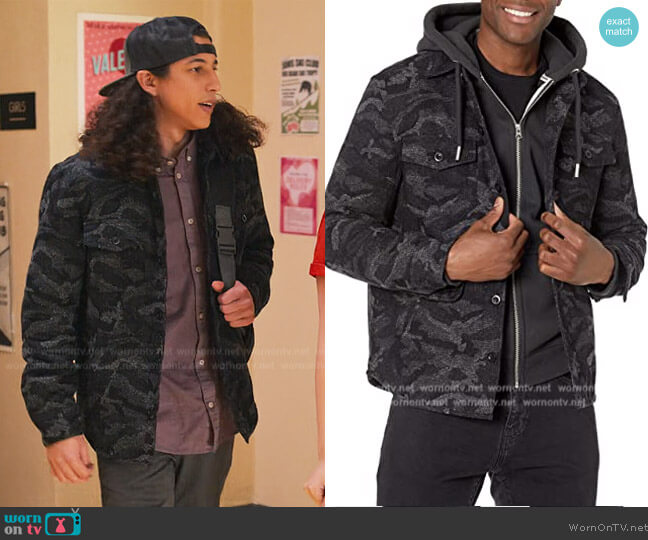 Lucky Brand Camo Shirt Jacket worn by (Benjamin Norris) on Never Have I Ever