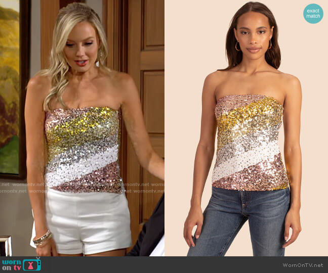 Trina Turk Fetching Top worn by Abby Newman (Melissa Ordway) on The Young and the Restless