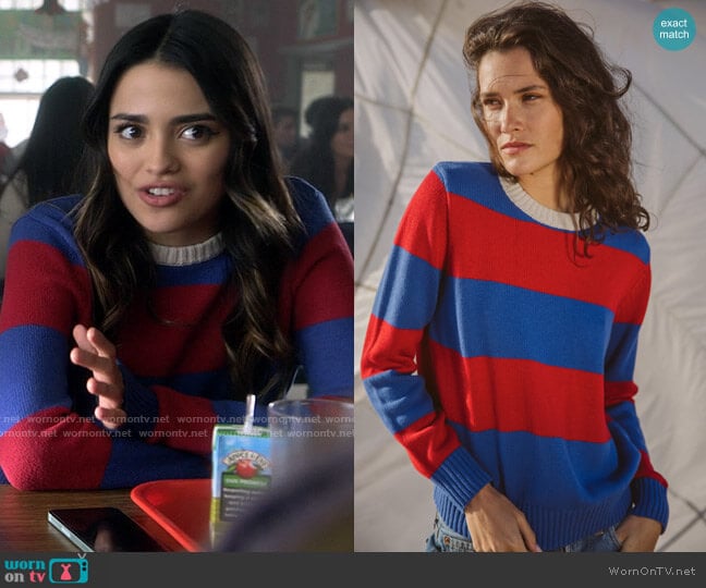 Trovata Barbara Sweater worn by Noa Olivar (Maia Reficco) on Pretty Little Liars Original Sin
