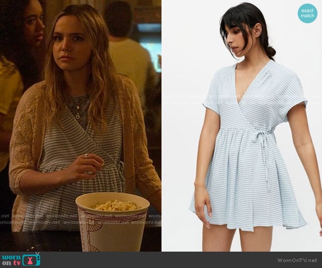 Urban Outfitters Alice Mini Wrap Dress worn by Imogen Adams (Bailee Madison) on Pretty Little Liars Original Sin