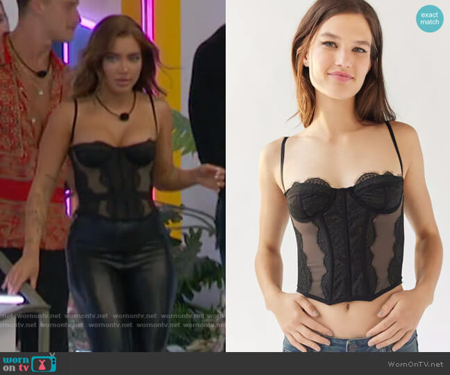 Out From Under Modern Love Corset worn by Katherine Gibson on Love Island USA