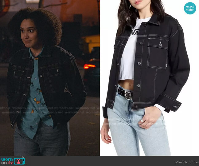 Vans In the Know Canvas Jacket worn by Fabiola Torres (Lee Rodriguez) on Never Have I Ever