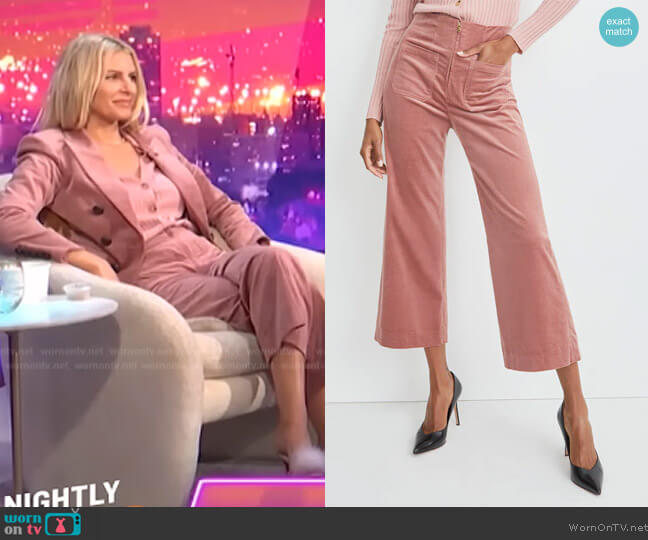 Veronica Beard Jiva Pants worn by Morgan Stewart on E! News
