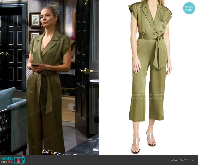 Veronica Beard Ophelia Jumpsuit worn by Ava Vitali (Tamara Braun ) on Days of our Lives
