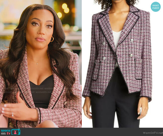 Veronica Beard Theron Tweed Jacket worn by Brandi Marshall (Brandi Marshall) on Selling the OC