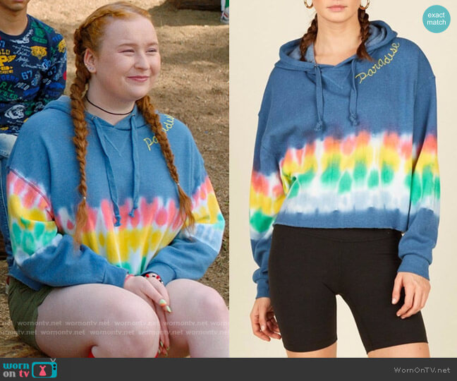 Vintage Havana Tie Dye Hoodie worn by Ashlyn (Julia Lester) on High School Musical The Musical The Series