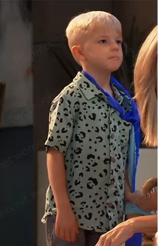 Wiley’s animal print shirt on General Hospital