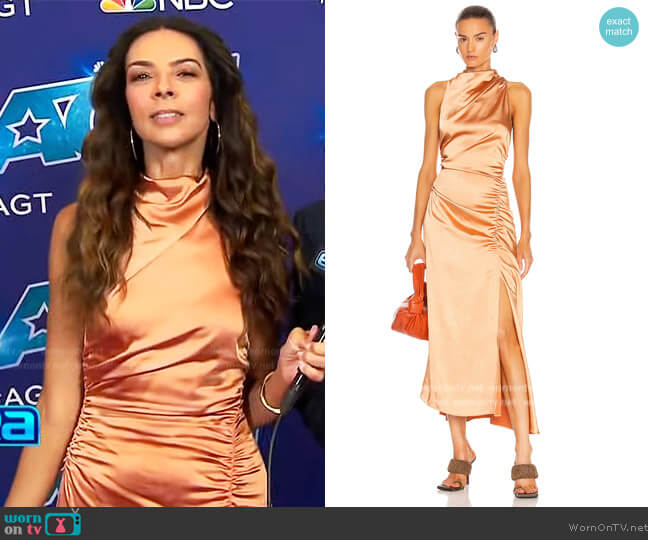 A.L.C. Inez Dress worn by Terri Seymour on Extra