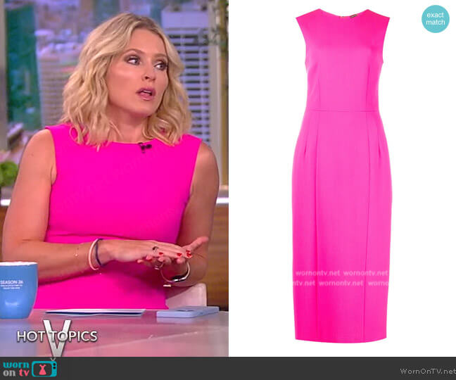 Adam Lippes Sheath Midi Dress worn by Sara Haines on The View