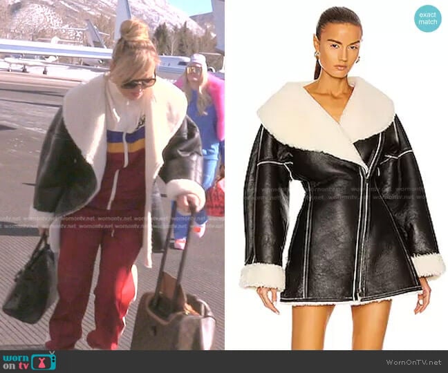 Alaia Edition Structured Coat worn by Diana Jenkins on The Real Housewives of Beverly Hills
