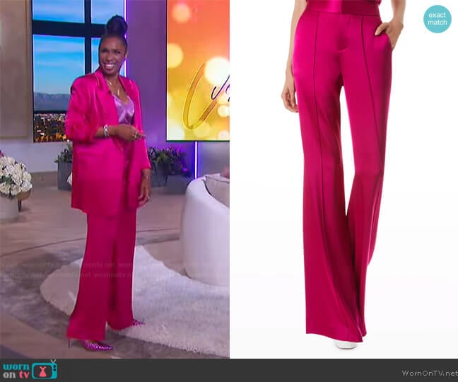 Alice + Olivia Dylan Wide Leg Pants worn by Jennifer Hudson on The Jennifer Hudson Show