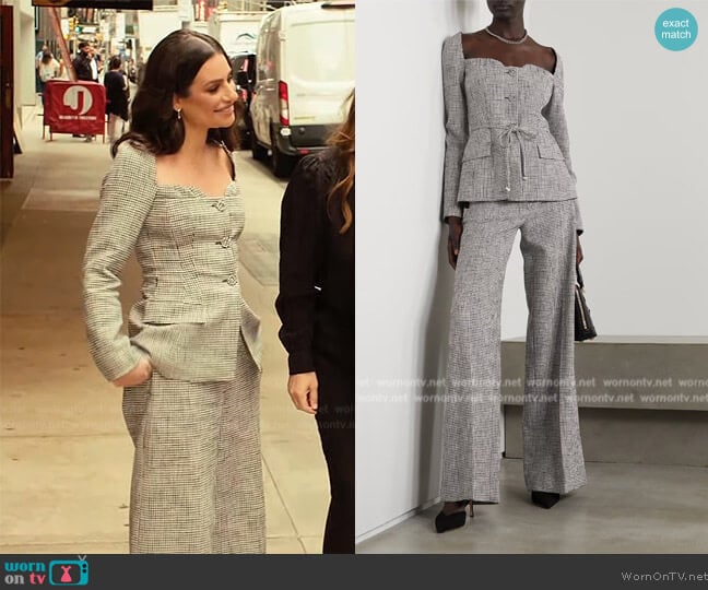 Altuzarra Aphelion gingham tweed jacket