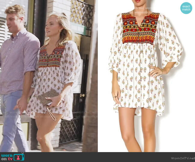 Anthropologie Aztec Print Dress worn by Taylor Ann Green on Southern Charm