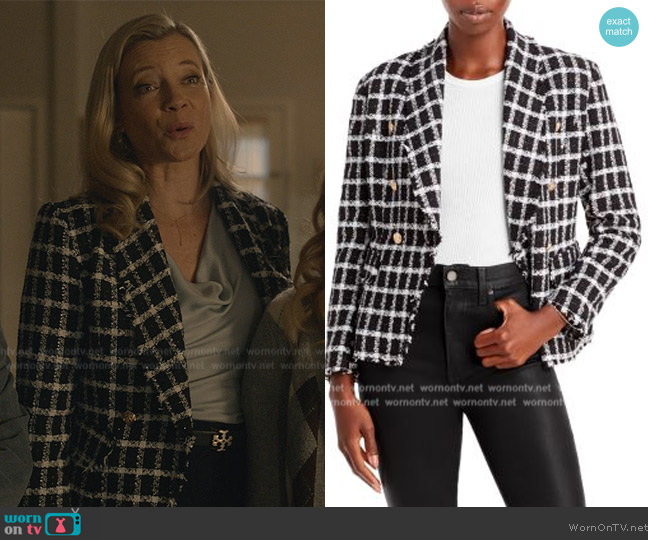 Aqua Open Front Cutaway Blazer worn by Barbara Whitmore (Amy Smart) on Stargirl