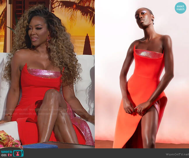 Azzi & Osta Custom Dress worn by Kenya Moore on The Real Housewives of Atlanta