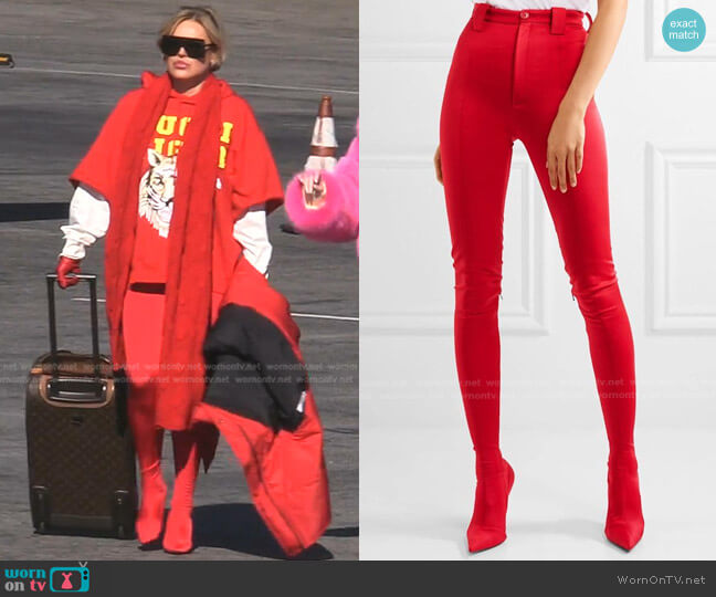 Balenciaga Pantashoe Spandex Skinny Pants worn by Diana Jenkins on The Real Housewives of Beverly Hills