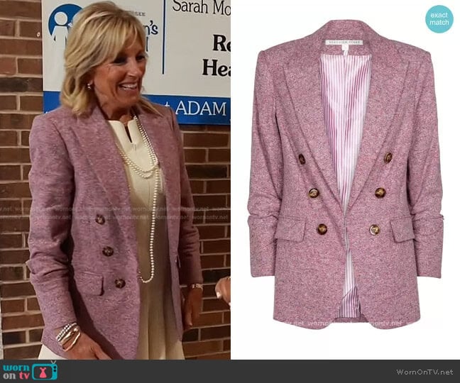 Veronica Beard Beacon Dickey Jacket worn by Jill Biden on Today