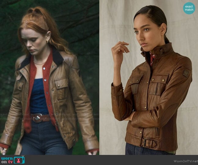 Belstaff Gangster Jacket worn by Bloom (Abigail Cowen) on Fate The Winx Saga