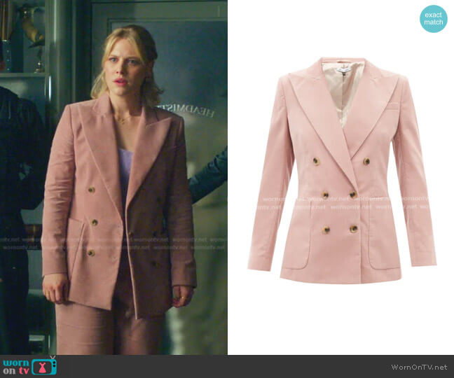 Bella Freud Bianca Cotton-Corduroy Suit Jacket worn by Stella (Hannah van der Westhuysen) on Fate The Winx Saga