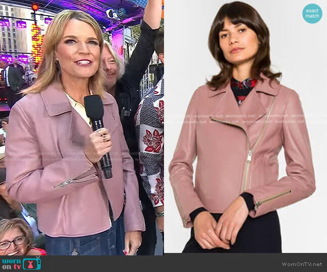 Paul Smith Biker Jacket worn by Savannah Guthrie on Today