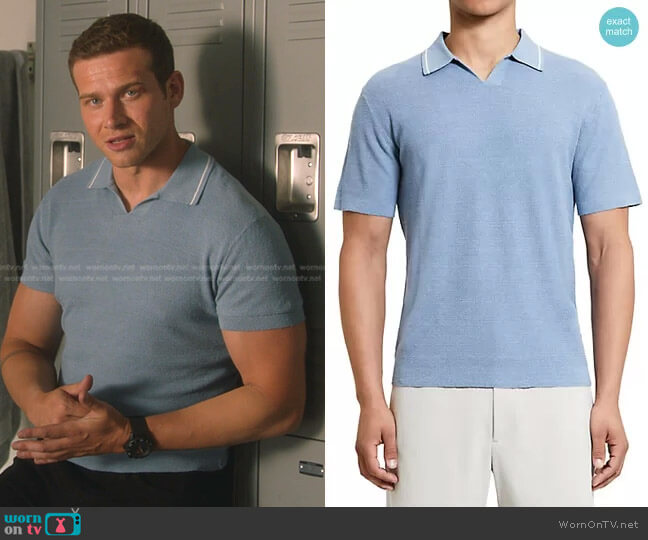 Theory Birke Linen Polo Shirt