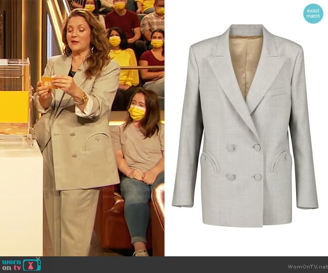 Blaze Milano Wool Blazer worn by Drew Barrymore on The Drew Barrymore Show