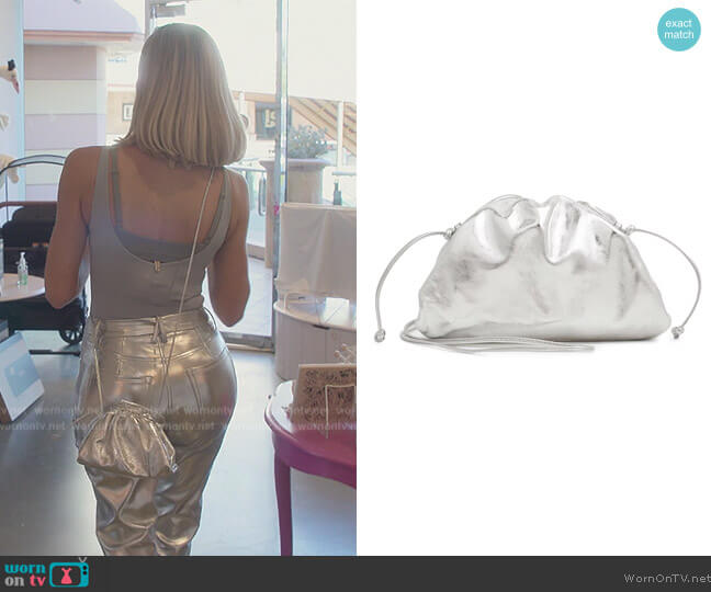 Bottega Veneta The Mini Pouch worn by Khloe Kardashian (Khloe Kardashian) on The Kardashians