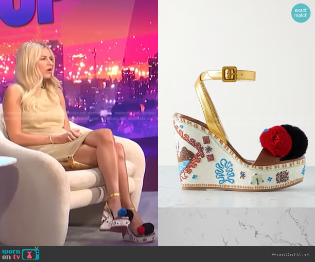 Christian Louboutin Cycladissimo Sandals worn by Morgan Stewart on E! News