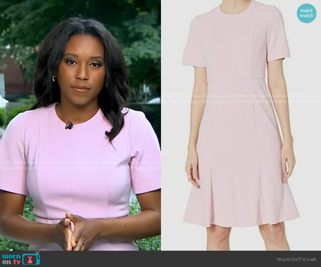 Donna Morgan Split Sleeve Dress worn by Rachel Scott on Good Morning America