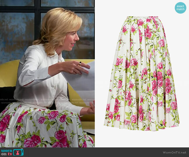 Rhea Floral Skirt Emilia Wickstead