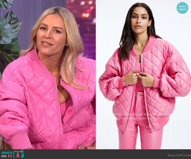 Good American Scuba Modern Tank Bodysuit worn by Morgan Stewart on E! News