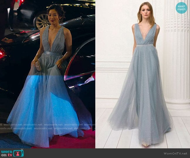 Jenny Packham Pre-Fall 2018 Collection worn by Ingrid Yun (Arden Cho) on Partner Track