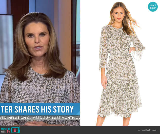 Misa Los Angeles Laia Dress worn by Maria Shriver on Today