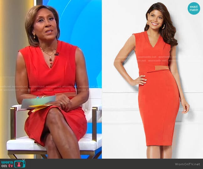 New York & Company Leandra Dress - Eva Mendes Collection worn by Robin Roberts on Good Morning America