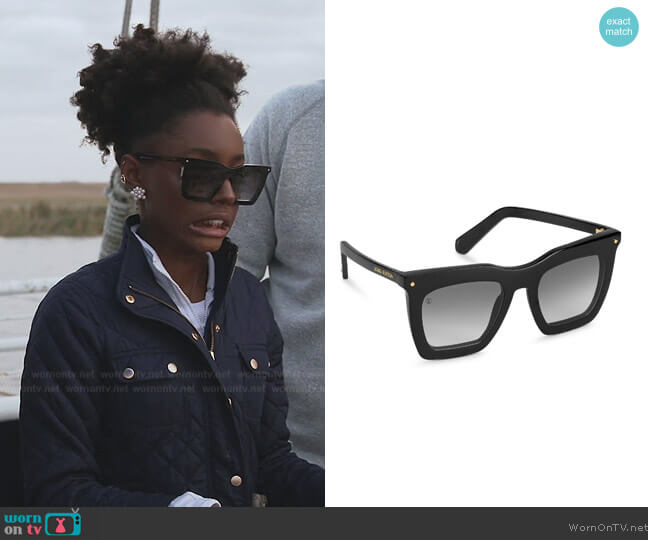 Louis Vuitton La Grande Bellezza Sunglasses worn by Venita Aspen on Southern Charm