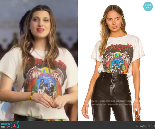 Madeworn Aerosmith Tee worn by Nomi Segal (Emily Arlook) on Grown-ish
