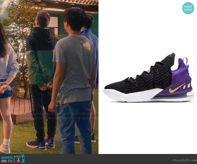 Nike Lebron 18 Sneakers worn by (Jacob Bertrand) on Cobra Kai