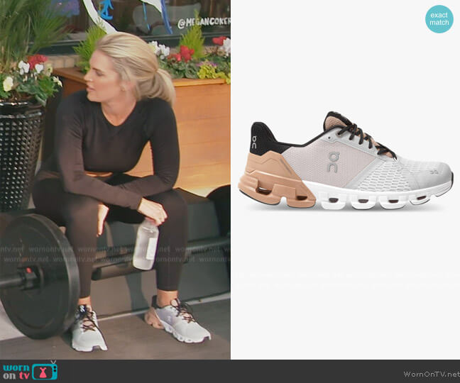 On Running Cloudflyer Glacier Rosebrown Running Shoes Sneakers worn by Madison LeCroy on Southern Charm