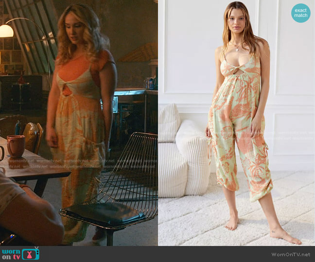 Out From Under Astor Semi-Sheer Jumpsuit in Assorted worn by Davia (Emma Hunton) on Good Trouble