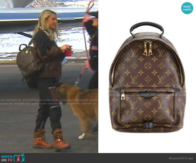 Louis Vuitton Palm Springs MM backpack worn by Dorit Kemsley on The Real Housewives of Beverly Hills
