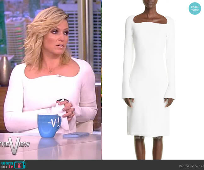 Proenza Schouler Long Sleeve Dress worn by Sara Haines on The View
