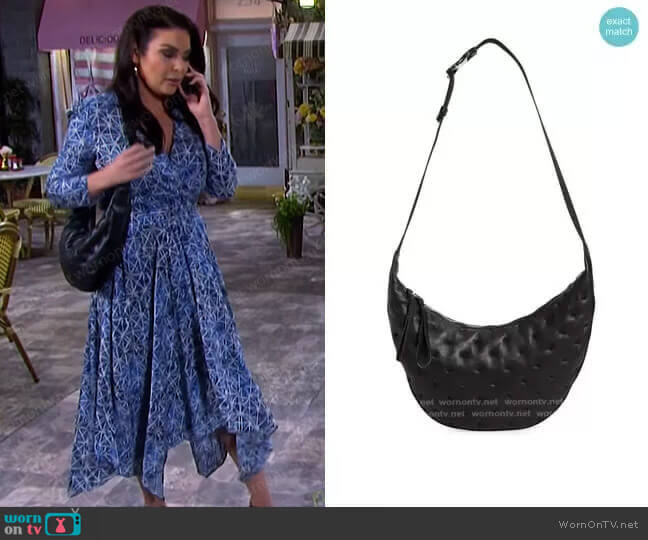 Rag & Bone Riser Leather Crossbody Bag worn by Chloe Lane (Nadia Bjorlin) on Days of our Lives