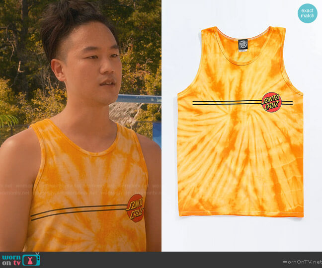 Santa Cruz Classic Dot Gold Spider Dye Tank Top