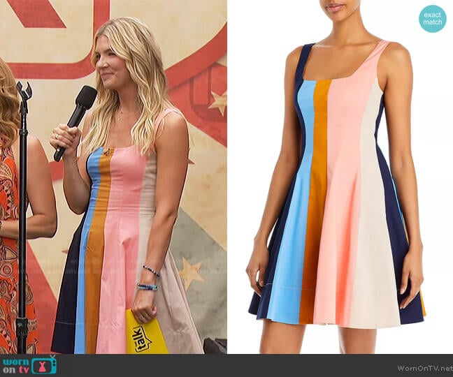 Staud Wells Mini Dress worn by Amanda Kloots on The Talk