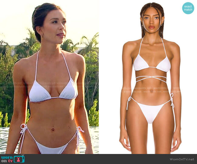 Tropic of C Praia Long Cord Bikini Top worn by Gabriela Windey on The Bachelorette